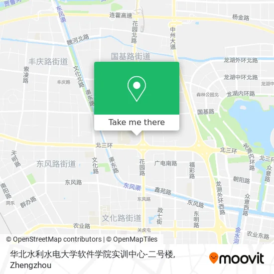 华北水利水电大学软件学院实训中心-二号楼 map