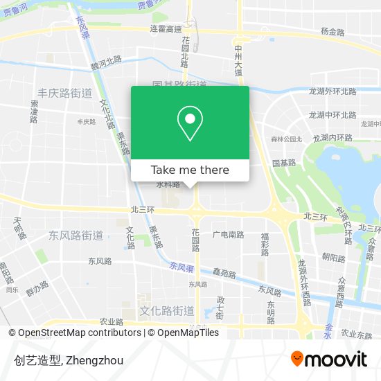 创艺造型 map