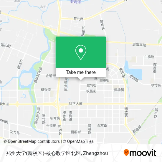 郑州大学(新校区)-核心教学区北区 map