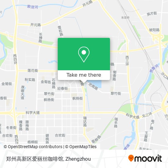 郑州高新区爱丽丝咖啡馆 map