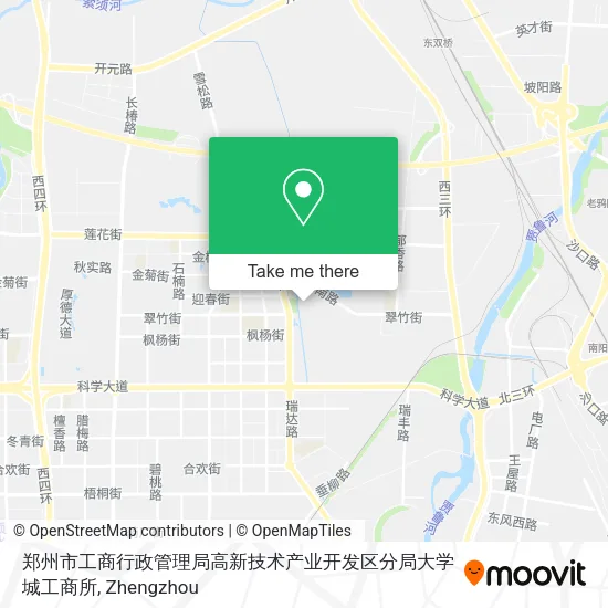 郑州市工商行政管理局高新技术产业开发区分局大学城工商所 map