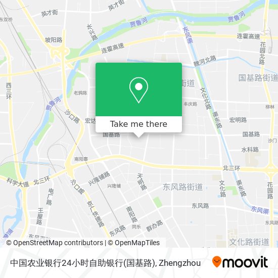 中国农业银行24小时自助银行(国基路) map