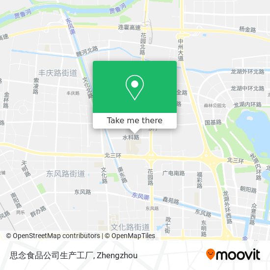 思念食品公司生产工厂 map