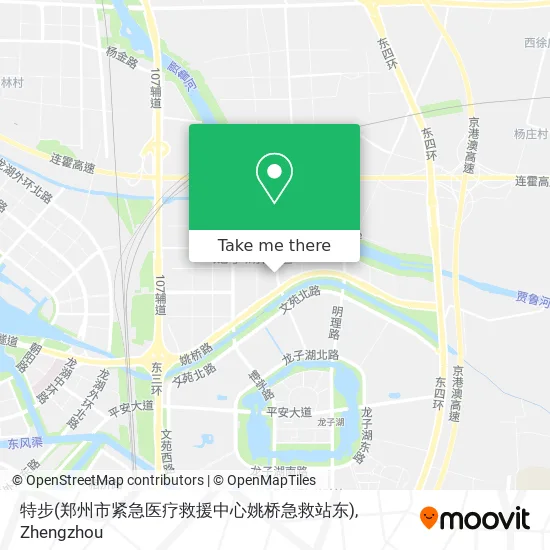 特步(郑州市紧急医疗救援中心姚桥急救站东) map