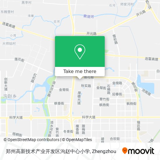 郑州高新技术产业开发区沟赵中心小学 map