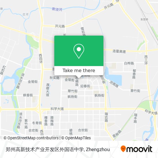 郑州高新技术产业开发区外国语中学 map