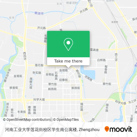 河南工业大学莲花街校区学生南公寓楼 map