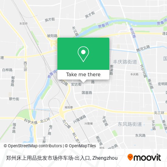 郑州床上用品批发市场停车场-出入口 map