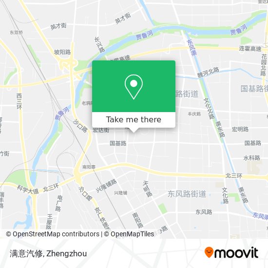 满意汽修 map