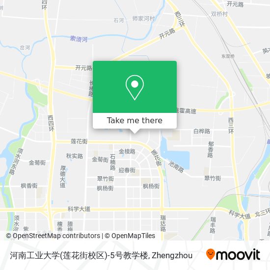 河南工业大学(莲花街校区)-5号教学楼 map