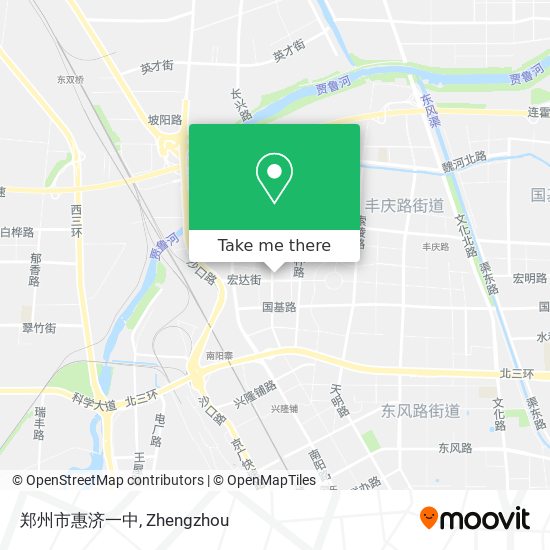 郑州市惠济一中 map