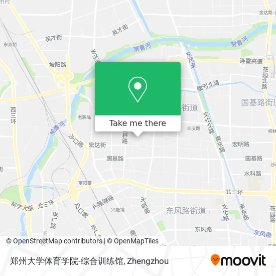 郑州大学体育学院-综合训练馆 map