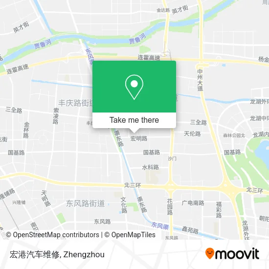 宏港汽车维修 map