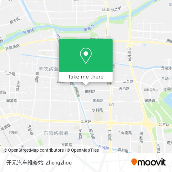 开元汽车维修站 map