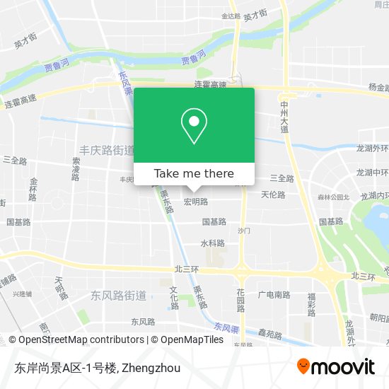 东岸尚景A区-1号楼 map