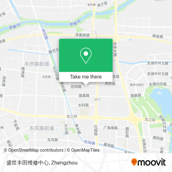 盛世丰田维修中心 map