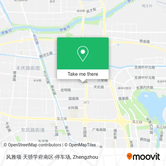 风雅颂·天骄学府南区-停车场 map