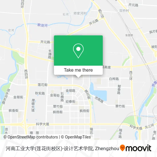 河南工业大学(莲花街校区)-设计艺术学院 map