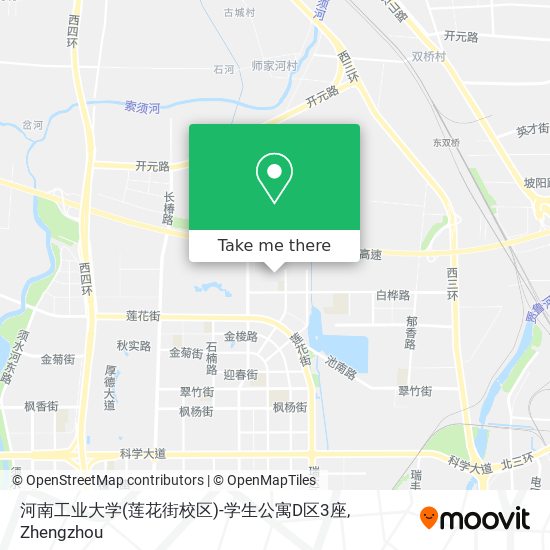 河南工业大学(莲花街校区)-学生公寓D区3座 map