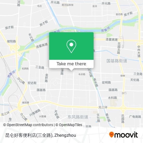 昆仑好客便利店(三全路) map