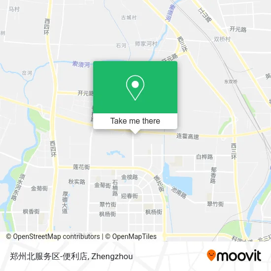 郑州北服务区-便利店 map