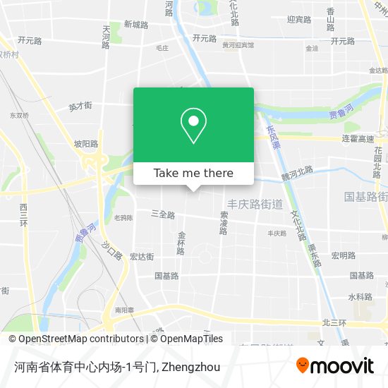 河南省体育中心内场-1号门 map