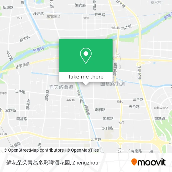 鲜花朵朵青岛多彩啤酒花园 map