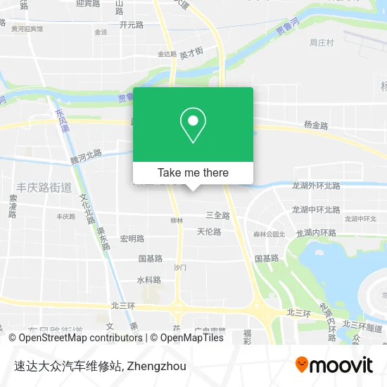 速达大众汽车维修站 map