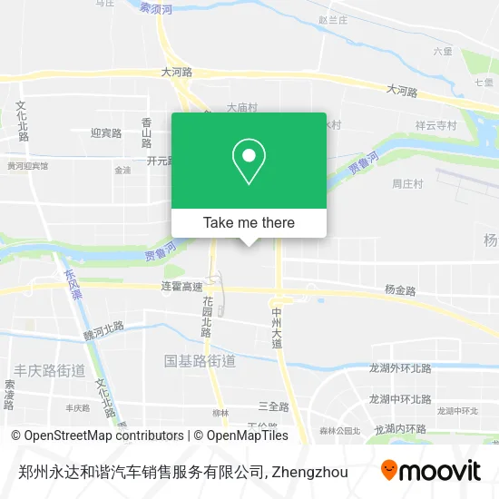 郑州永达和谐汽车销售服务有限公司 map