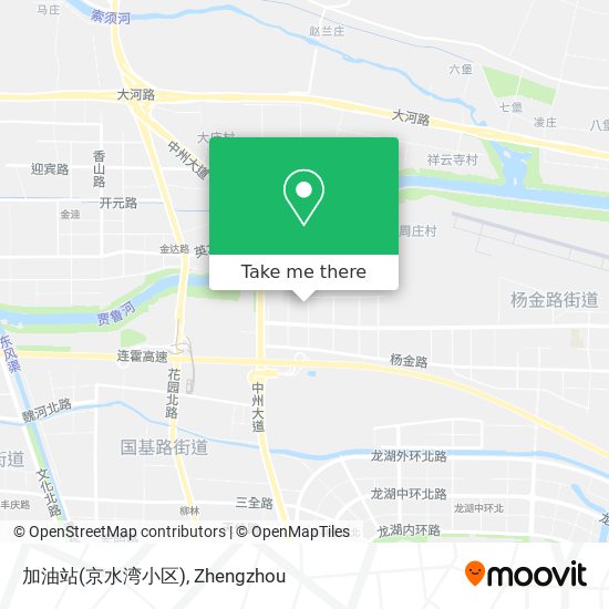 加油站(京水湾小区) map