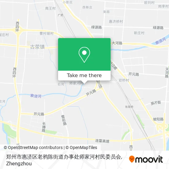 郑州市惠济区老鸦陈街道办事处师家河村民委员会 map