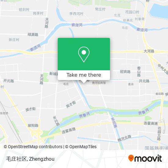 毛庄社区 map