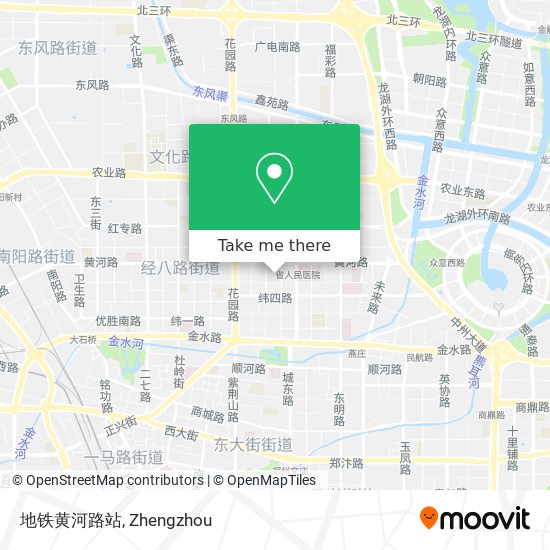 地铁黄河路站 map