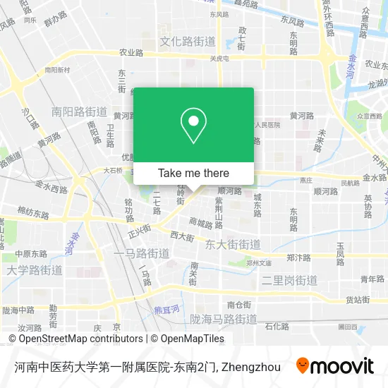 河南中医药大学第一附属医院-东南2门 map