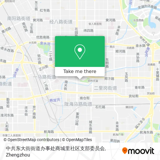 中共东大街街道办事处商城里社区支部委员会 map