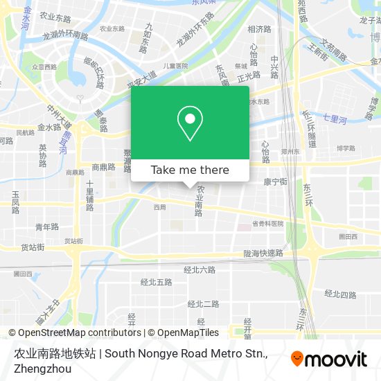 农业南路地铁站 | South Nongye Road Metro Stn. map