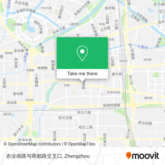 农业南路与商都路交叉口 map