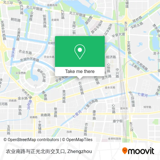 农业南路与正光北街交叉口 map