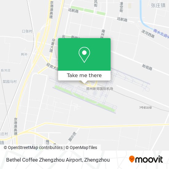 Bethel Coffee Zhengzhou Airport map