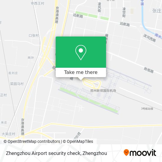 Zhengzhou Airport security check map