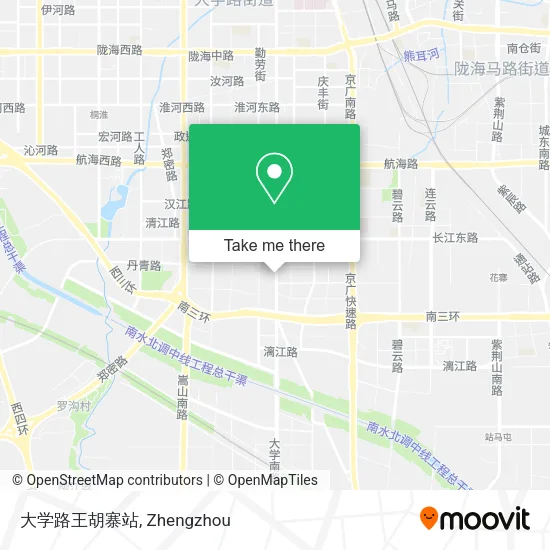 大学路王胡寨站 map