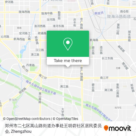 郑州市二七区嵩山路街道办事处王胡砦社区居民委员会 map