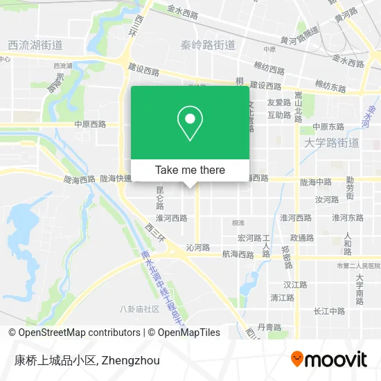 康桥上城品小区 map