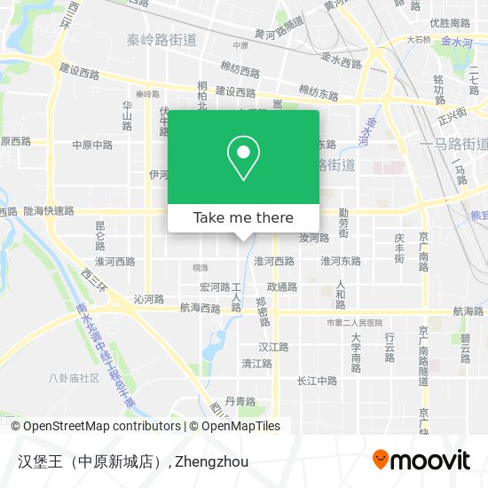 汉堡王（中原新城店） map