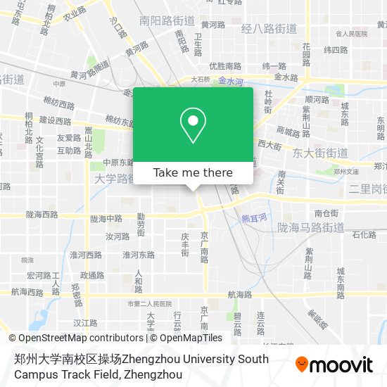 郑州大学南校区操场Zhengzhou University South Campus Track Field map