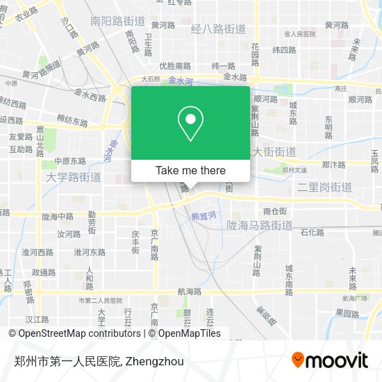 郑州市第一人民医院 map