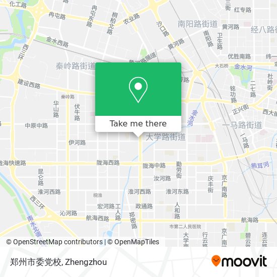 郑州市委党校 map