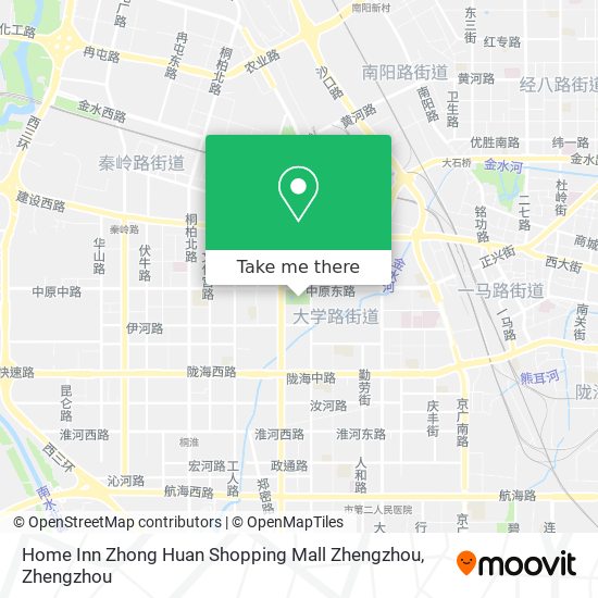 Home Inn Zhong Huan Shopping Mall Zhengzhou map