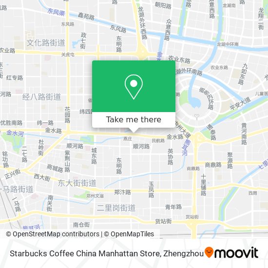 Starbucks Coffee China Manhattan Store map