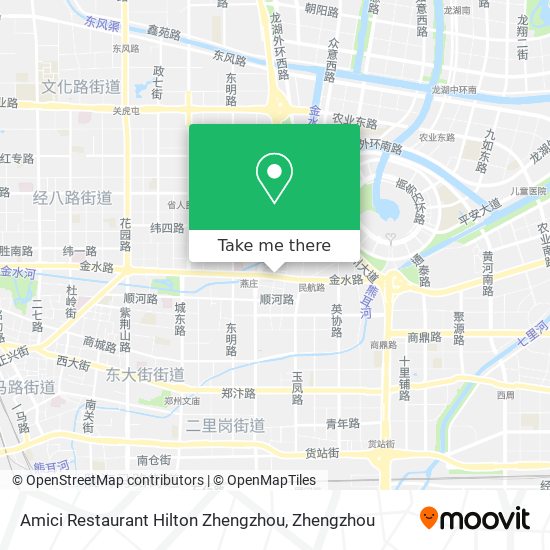 Amici Restaurant Hilton Zhengzhou map